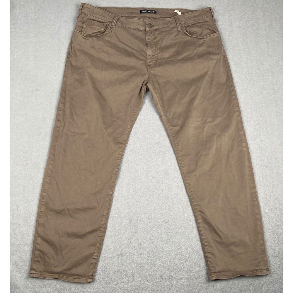 Mavi Jeans Straight Leg Pants Men's SZ‎ 44 Brown Straight Leg Pants Stretch